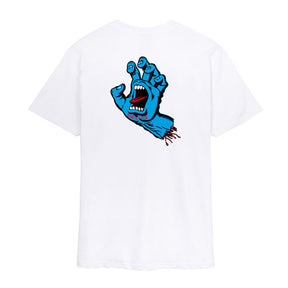 Santa Cruz Screaming Hand Chest t-shirt white T-SHIRTS Santa Cruz