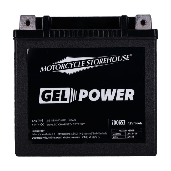 Mcs, Nano Series Sealed Gel Battery. 12 V, 14 Ah, 260 Cca Batteries Mcs