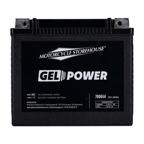 Mcs, Nano Series Sealed Gel Battery. 12 V, 20 Ah, 360cca Batteries Mcs