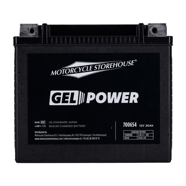 Mcs, Nano Series Sealed Gel Battery. 12 V, 20 Ah, 360cca Batteries Mcs