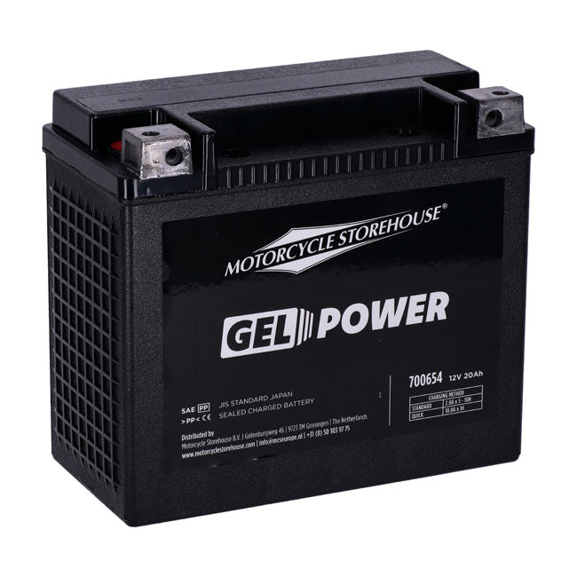 Mcs, Nano Series Sealed Gel Battery. 12 V, 20 Ah, 360cca Batteries Mcs