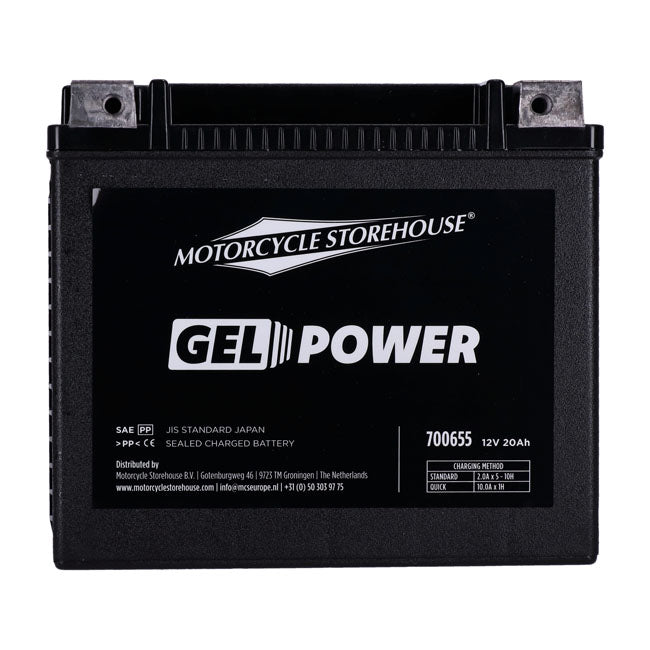 Mcs, Nano Series Sealed Gel Battery. 12 V, 20 Ah, 360cca Batteries Mcs