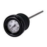 Oil tank dipstick with temperature gauge. Black w/white face OIL TANKS DIPSTICKS Mcs