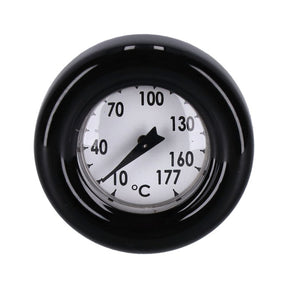 Oil tank dipstick with temperature gauge. Black w/white face OIL TANKS DIPSTICKS Mcs