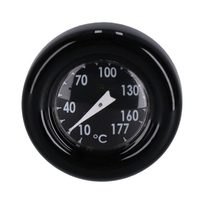 Oil tank dipstick with temperature gauge. Black w/black face OIL TANKS DIPSTICKS Mcs