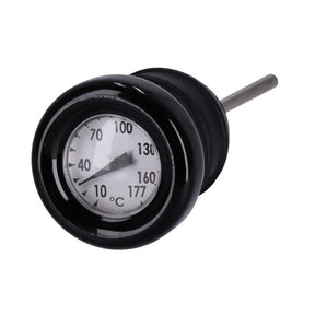 Oil tank dipstick with temperature gauge. Black w/white face OIL TANKS DIPSTICKS Mcs
