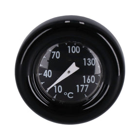 Oil tank dipstick with temperature gauge. Black w/black face OIL TANKS DIPSTICKS Mcs