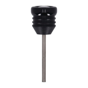 Oil tank dipstick with temperature gauge. Black w/black face OIL TANKS DIPSTICKS Mcs