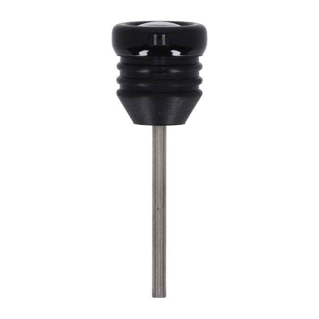 Oil tank dipstick with temperature gauge. Black w/black face OIL TANKS DIPSTICKS Mcs