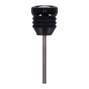 Oil tank dipstick with temperature gauge. Black w/white face OIL TANKS DIPSTICKS Mcs