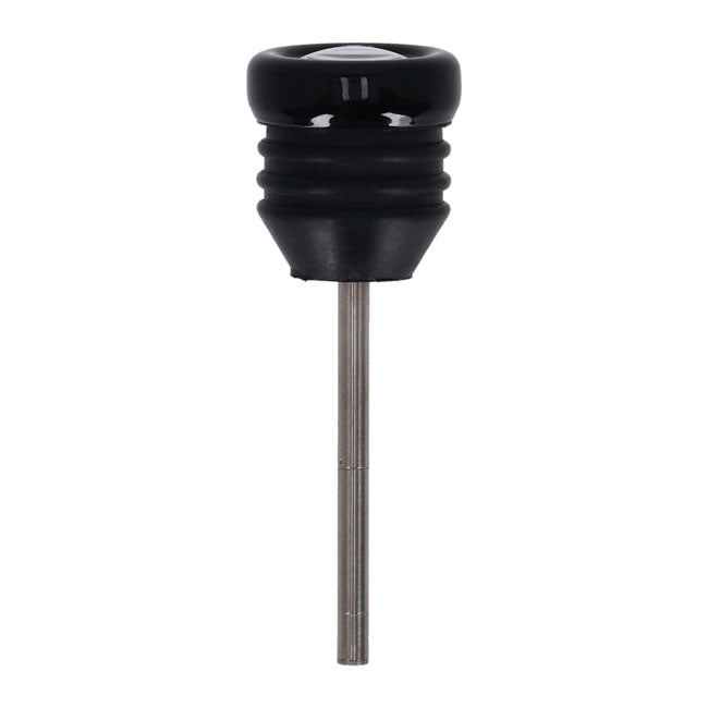 Oil tank dipstick with temperature gauge. Black w/white face OIL TANKS DIPSTICKS Mcs