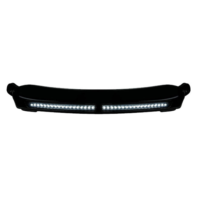 Custom Dynamics Lights Led Windshield Trim, Gloss Black - 15+ Touring Light Strips Led Custom Dynamics