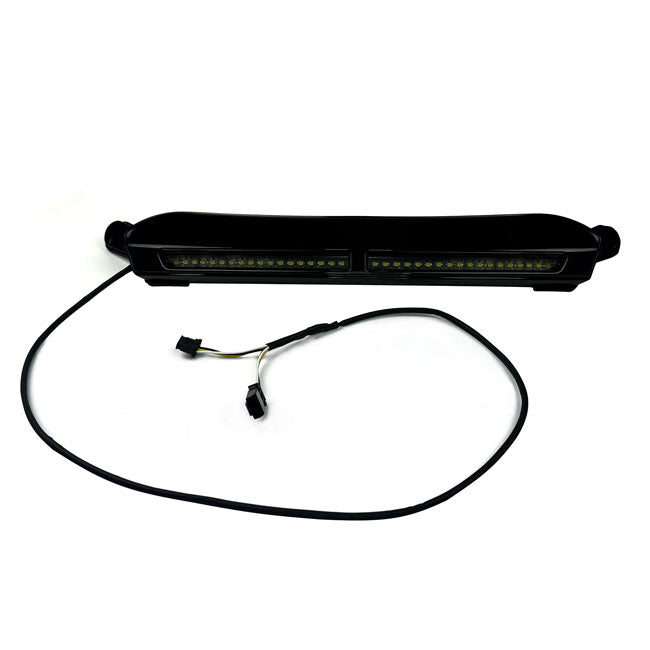 Custom Dynamics Lights Led Windshield Trim, Gloss Black - 15+ Touring Light Strips Led Custom Dynamics