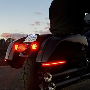 Custom Dynamics Led Saddlebag Light, Smoked Lens - 22-24 Softail Light Strips Led Custom Dynamics