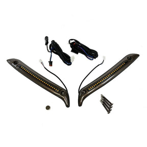 Custom Dynamics Led Windshield Trim, Dark Bronze - 22+ Softail FXLRST Light Bars Led Custom Dynamics