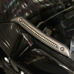 Custom Dynamics Led Windshield Trim, Dark Bronze - 22+ Softail FXLRST Light Bars Led Custom Dynamics