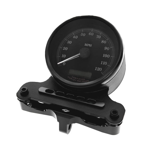 Kraus Motor Co. Adjustable HD Gauge Mount, Black - Sportster & Dyna & FXR Gauges Digital Brackets Kraus Motor Co.