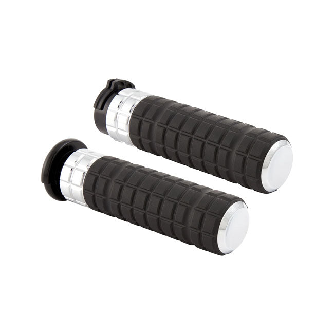 Arlen Ness SpeedLiner Grips, Chrome - 24+ Touring Grips Arlen Ness