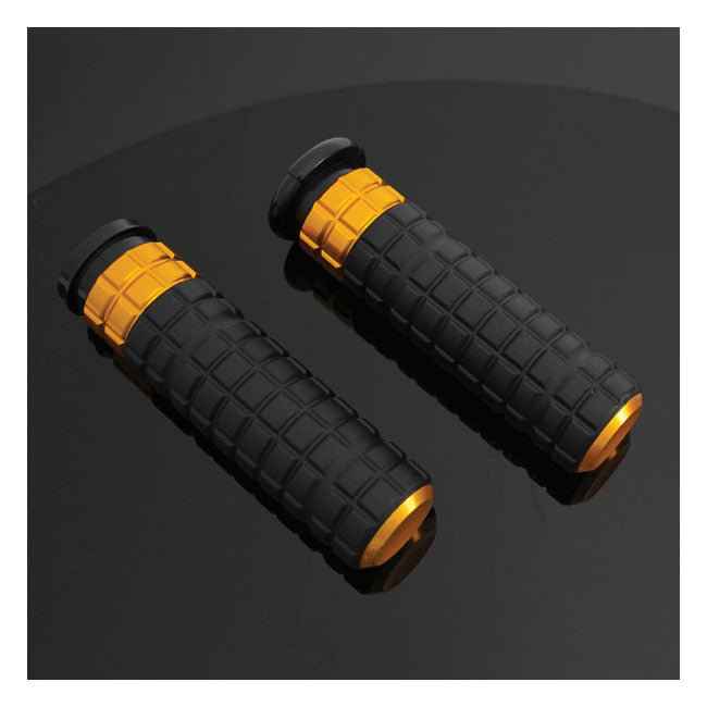 Arlen Ness SpeedLiner Grips, Gold - 24+ Touring Grips Arlen Ness