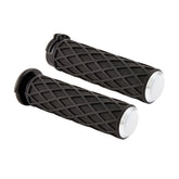 Arlen Ness Diamond Grips, Chrome - 24+ Touring Grips Arlen Ness