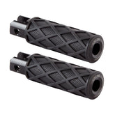 Arlen Ness Diamond Footpegs, Black - 18+ Softail (Front) Footpegs Arlen Ness