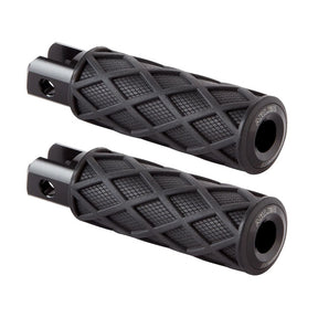 Arlen Ness Diamond Footpegs, Black - 18+ Softail (Front) Footpegs Arlen Ness