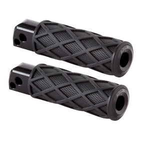 Arlen Ness Diamond Footpegs, Black - 18+ Softail (Rear) Footpegs Arlen Ness