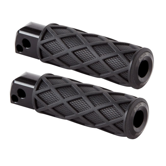 Arlen Ness Diamond Footpegs, Black - 18+ Softail (Rear) Footpegs Arlen Ness