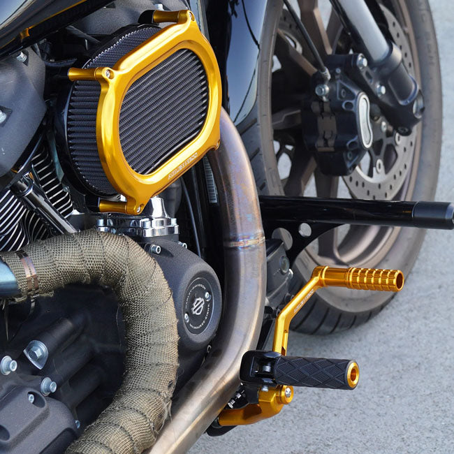 Arlen Ness Diamond Footpegs, Gold - 18+ Softail (Front) Footpegs Arlen Ness