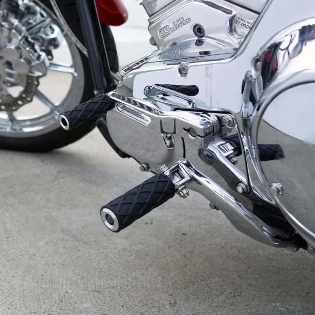 Arlen Ness Shifter Peg Diamond Chrome Shift Arms Arlen Ness