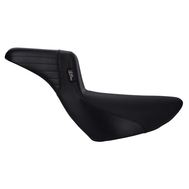 Le Pera Kickflip Daddy Long Legs Basket Weave Seat - 18+ Softail (Low Rider) Seat Le Pera
