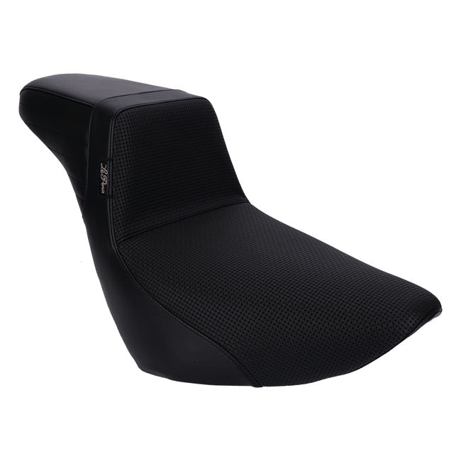 Le Pera Kickflip Daddy Long Legs Basket Weave Seat - 18+ Softail (Low Rider) Seat Le Pera