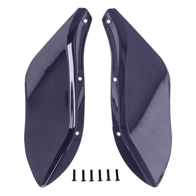 Fairing Deflector Set. Dark Smoke Fairing Accents Mcs