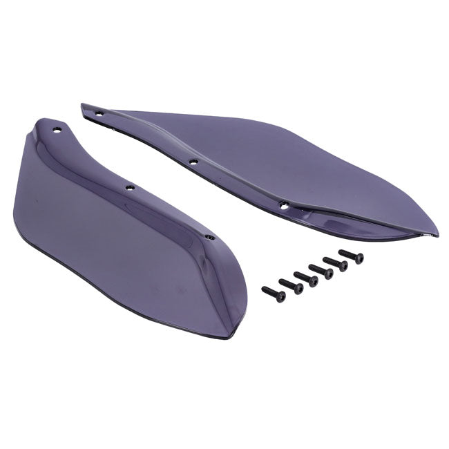 Fairing Deflector Set. Dark Smoke Fairing Accents Mcs