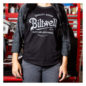 Biltwell Script baseball female shirt T-SHIRTS Biltwell