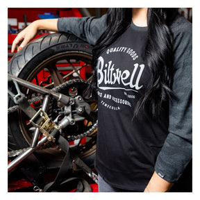 Biltwell Script baseball female shirt T-SHIRTS Biltwell