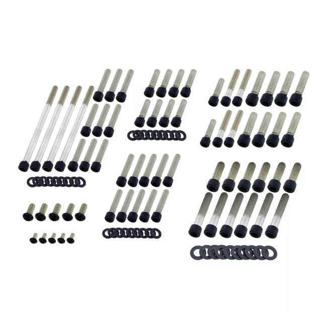 Screws4bikes, engine bolt kit. Gloss black Screws4 Bikes