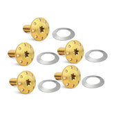 Arlen Ness Titanium Floating Rotor Bolts, Gold - 14-23 Touring Brake Rotor Bolt Kits Arlen Ness
