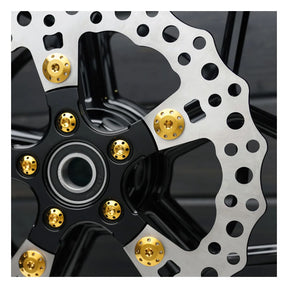 Arlen Ness Titanium Rotor Bolts Kits, Gold - 3/8"-16 x 1" (Rear) Brake Rotor Bolt Kits Arlen Ness