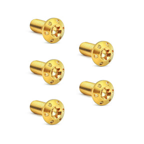 Arlen Ness Titanium Rotor Bolts Kits, Gold - 3/8"-16 x 1" (Rear) Brake Rotor Bolt Kits Arlen Ness