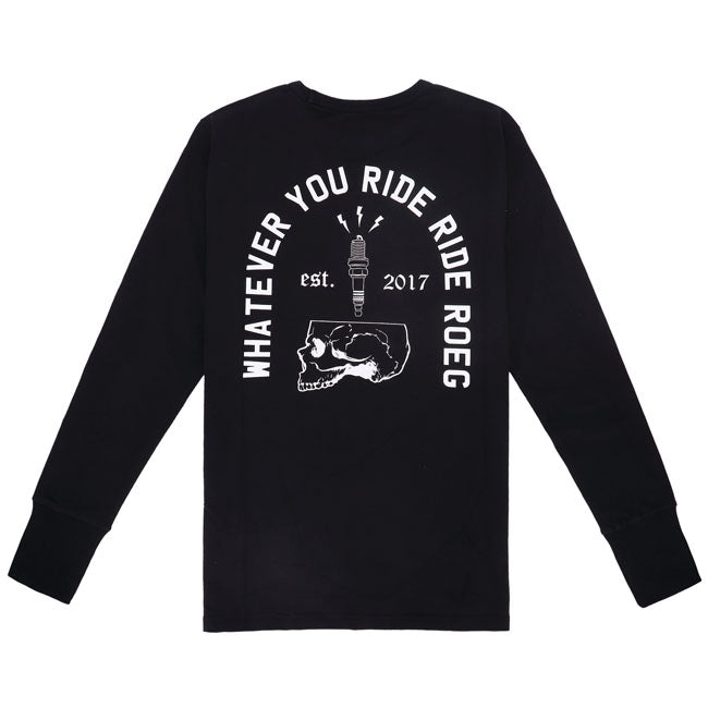 Roeg Ricky Skull Jersey Black Sweatshirts Roeg