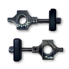 Bare Knuckle Performance, axle adjuster kit. FXD logo WHEEL AXLES ADJUSTERS Bare Knuckle Performance