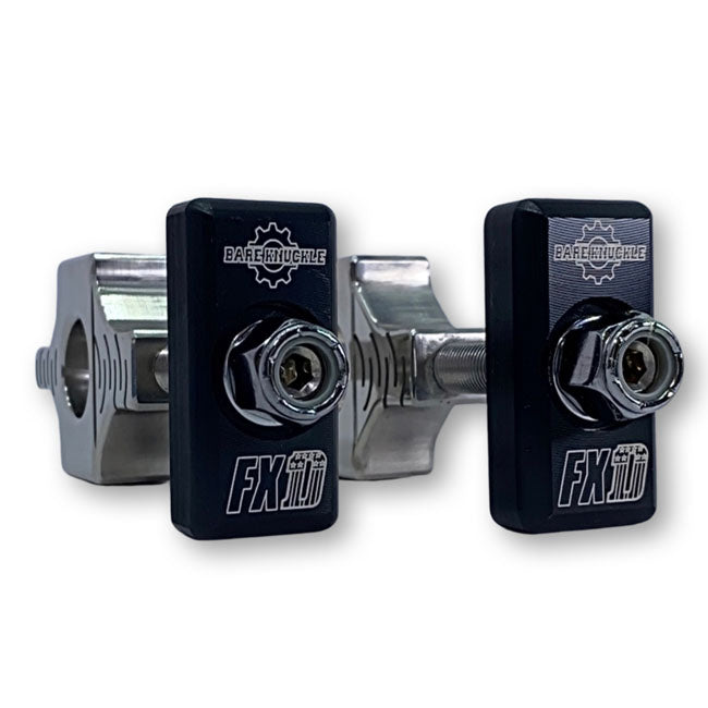 Bare Knuckle Performance, axle adjuster kit. FXD logo WHEEL AXLES ADJUSTERS Bare Knuckle Performance
