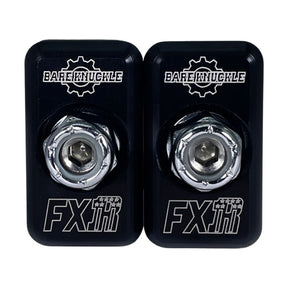 Bare Knuckle Performance, axle adjuster kit. FXR logo WHEEL AXLES ADJUSTERS Bare Knuckle Performance