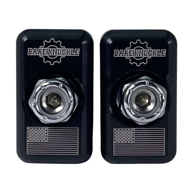 Bare Knuckle Performance, axle adjuster kit. USA flag WHEEL AXLES ADJUSTERS Bare Knuckle Performance