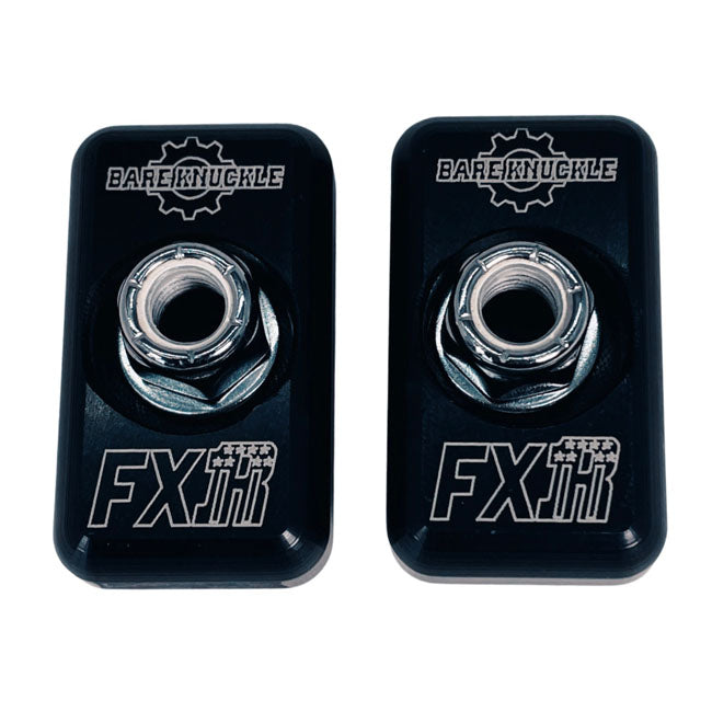 Bare Knuckle Performance, axle adjuster plate kit. FXR logo WHEEL AXLES ADJUSTERS Bare Knuckle Performance