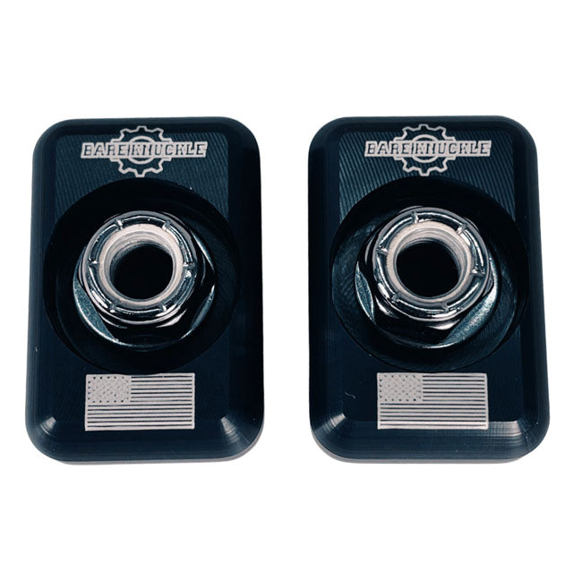 Bare Knuckle Performance, axle adjuster plate kit. US flag WHEEL AXLES ADJUSTERS Bare Knuckle Performance