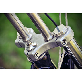 Bare Knuckle Performance, fork tube caps. 41mm fork tubes FORK TUBE CAPS Bare Knuckle Performance