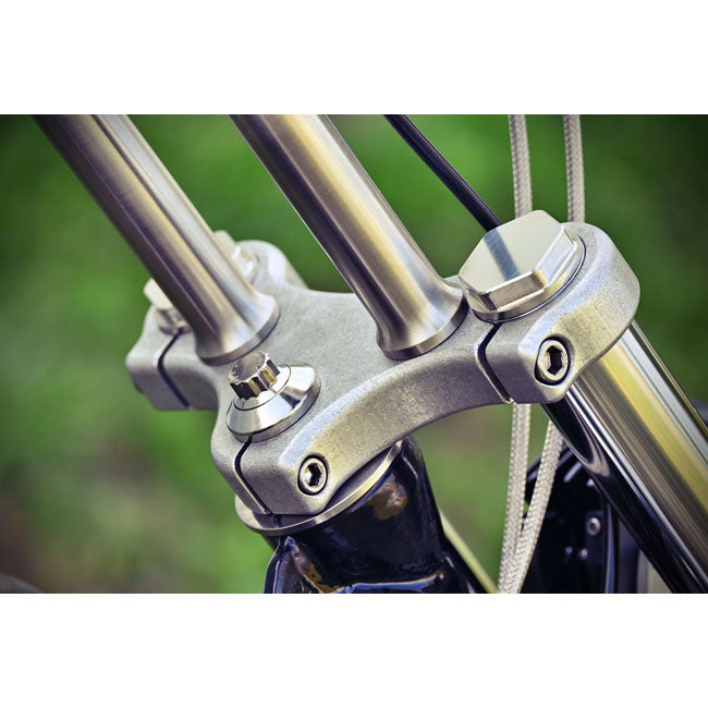 Bare Knuckle Performance, fork tube caps. 41mm fork tubes FORK TUBE CAPS Bare Knuckle Performance