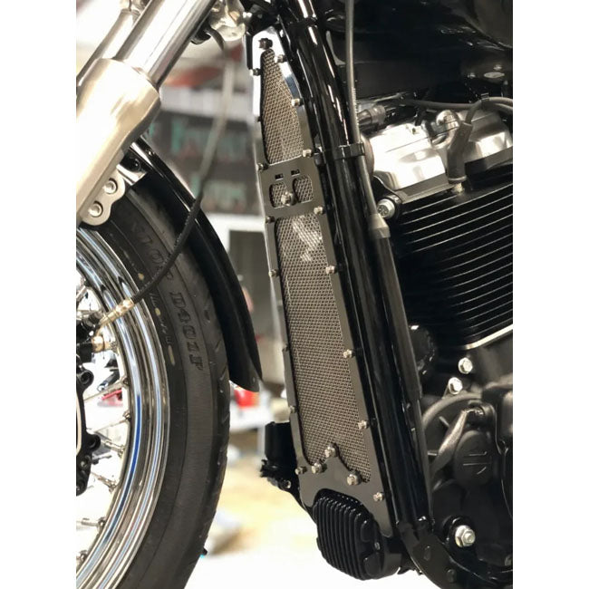 Bare Knuckle Performance, M8 Softail oil cooler cover guard OIL COOLERS MISC Bare Knuckle Performance